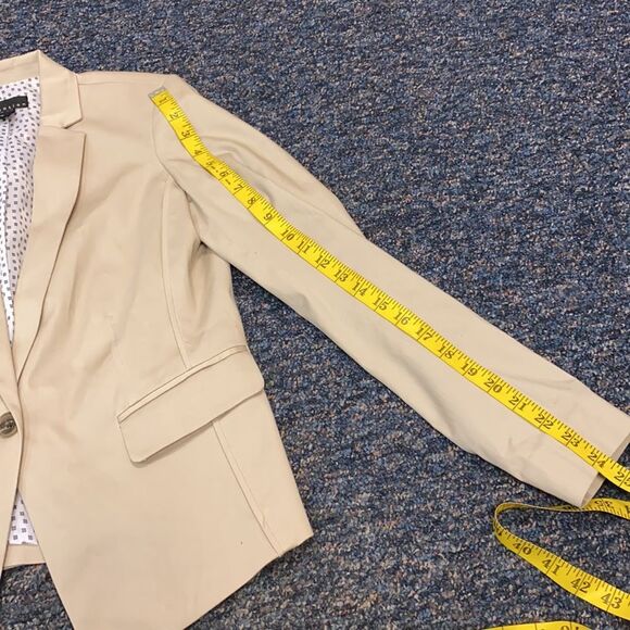 Attention Tan Blazer sz. 10 - Picture 5 of 7